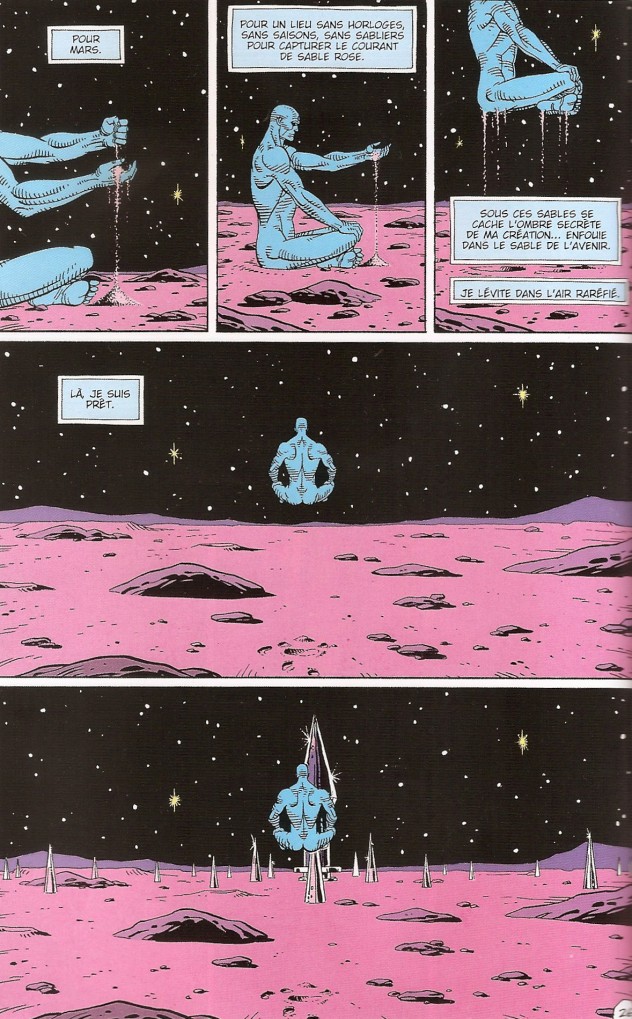 énonciation narrative - Dr. Manhattan, Watchmen © Alan Moore et Dave Gibbons © D.C. Comics