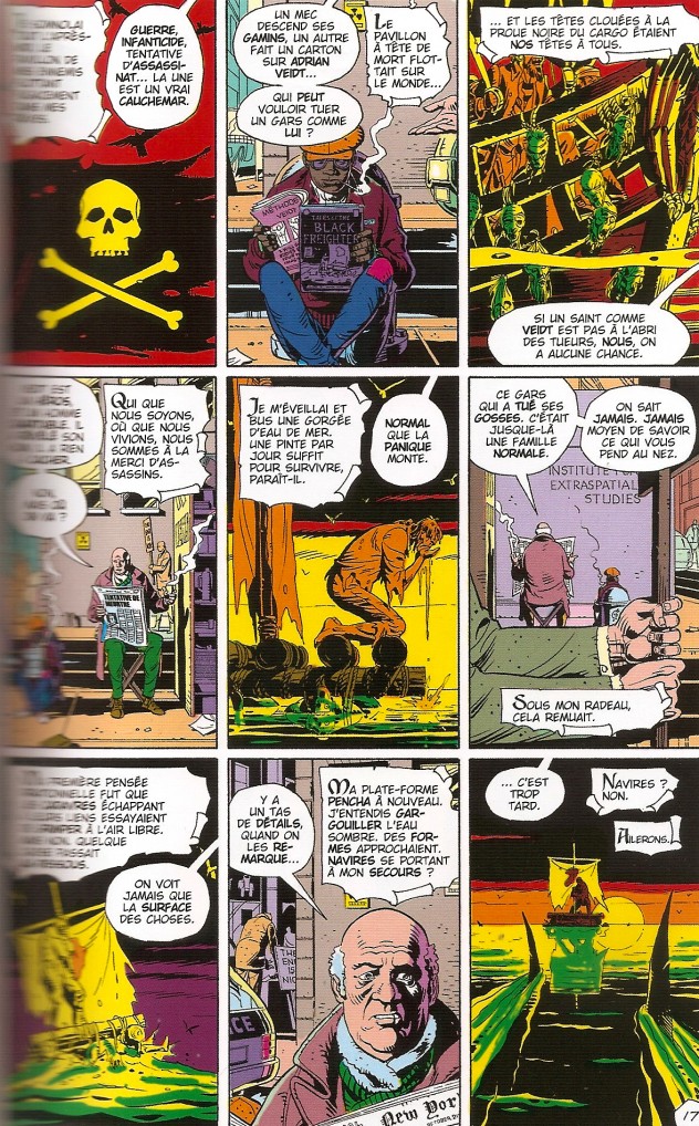 énonciation narrative - Tales of the Black Freighter, Watchmen © Alan Moore et Dave Gibbons © D.C. Comics